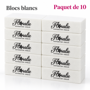 10 blocs blanc