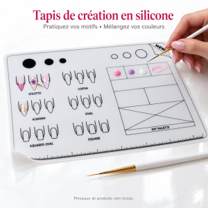 Tapis silicone pour nail art
