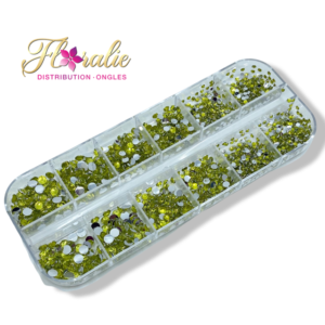 Lot de strass jaune (19)