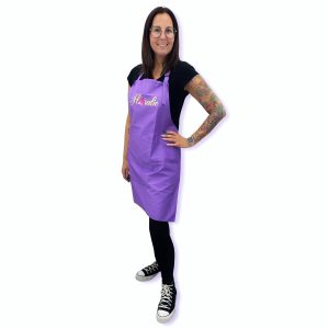 Tablier Floralie Mauve