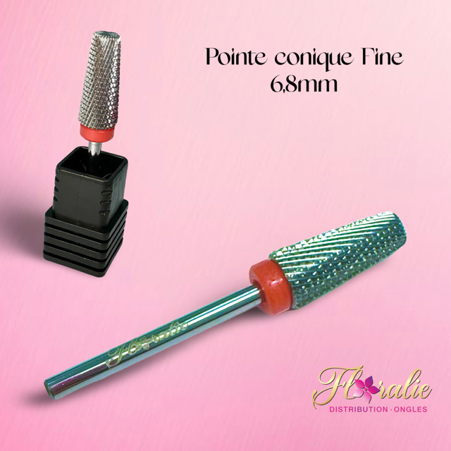 Pointe conique fin 6.8mm (Embout de carbure de Tungstène)1
