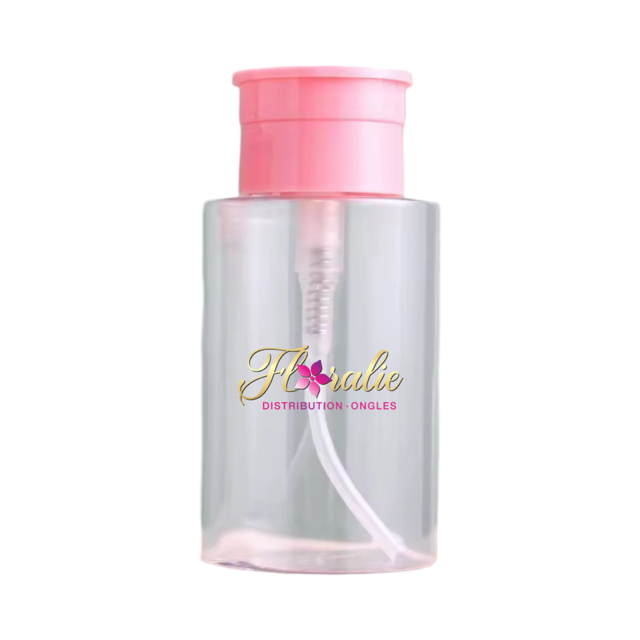 Flacon pompe pratique – Idéal pour l’alcool ou le dissolvant (ROSE)