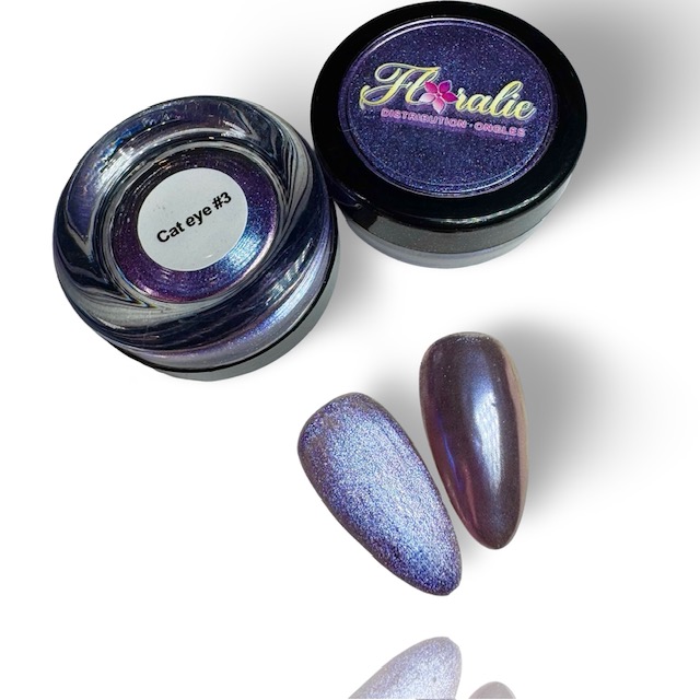 Poudre Chrome Cat Eye #3 – Effet Magnétique & Chromé