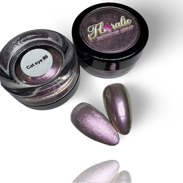 Poudre Chrome Cat Eye #6 – Effet Magnétique & Chromé