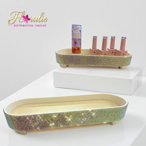 Plateau de rangement scintillant(ab cristal) – Édition luxe