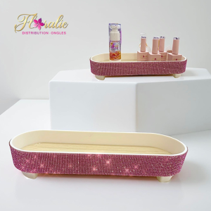 Plateau de rangement scintillant(rose) – Édition luxe