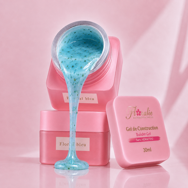 Gel de Construction Auto Nivellant – Floral bleu